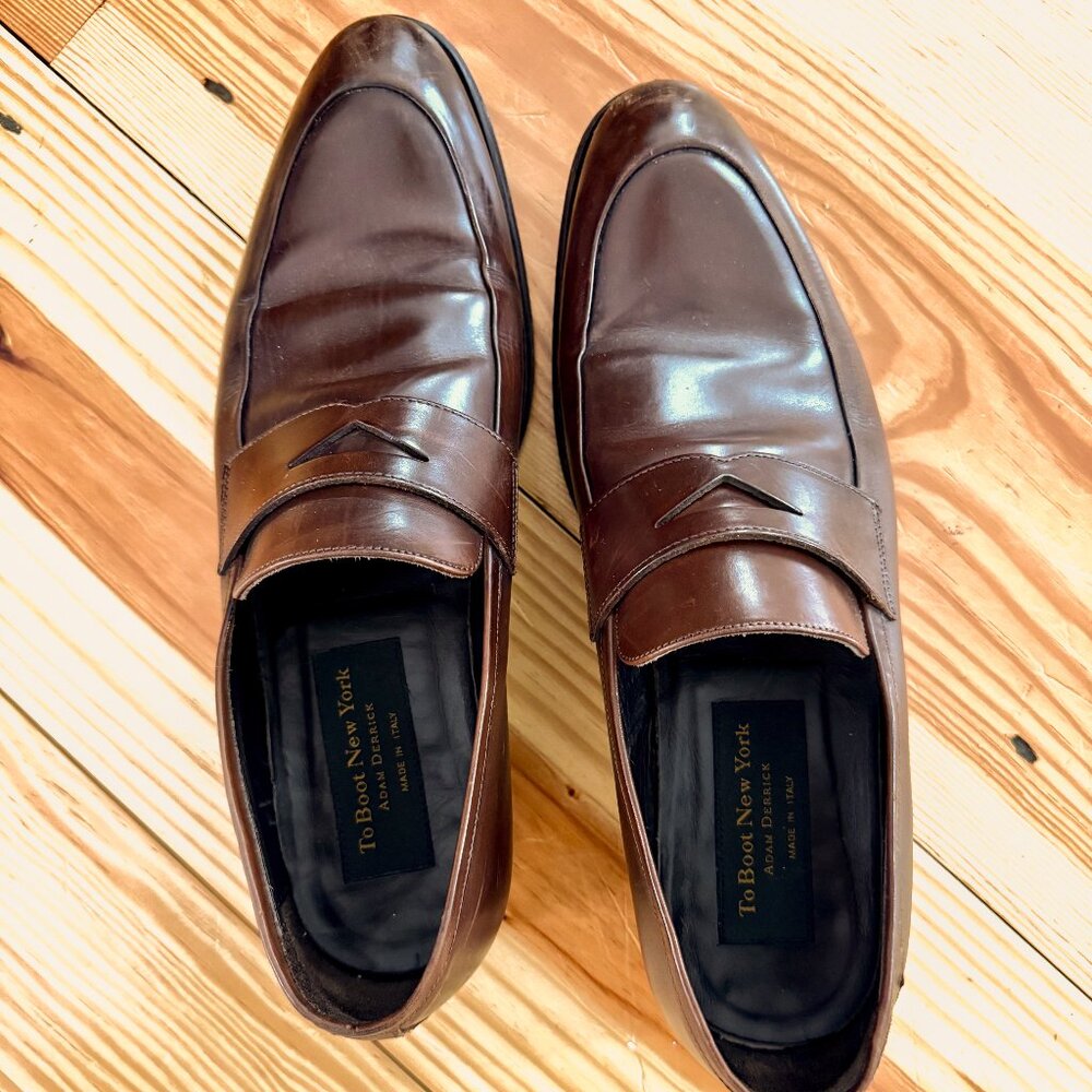 Francis Burnished Brown Calf Loafer-To Boot New York-Adam Derrick